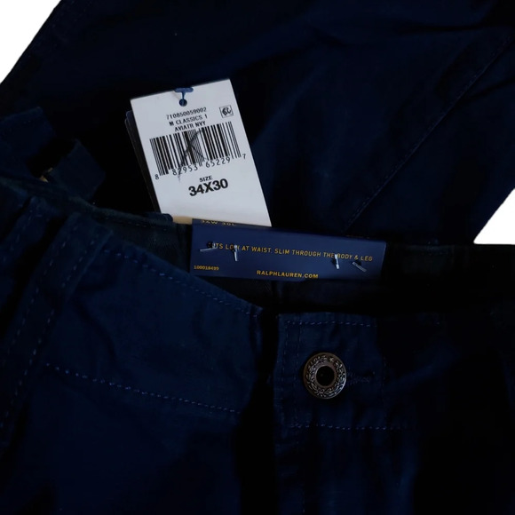 Polo Ralph Lauren Men's Aviator Navy Utility Surplus Slim Fit Cotton Cargo Pants - Picture 11 of 12